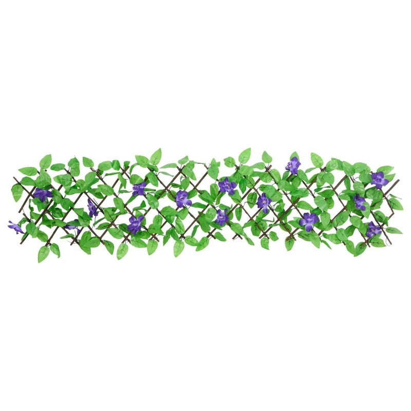 Load image into Gallery viewer, Vidaxl kunstplant klimop op latwerk uittrekbaar 180x20 cm groen
