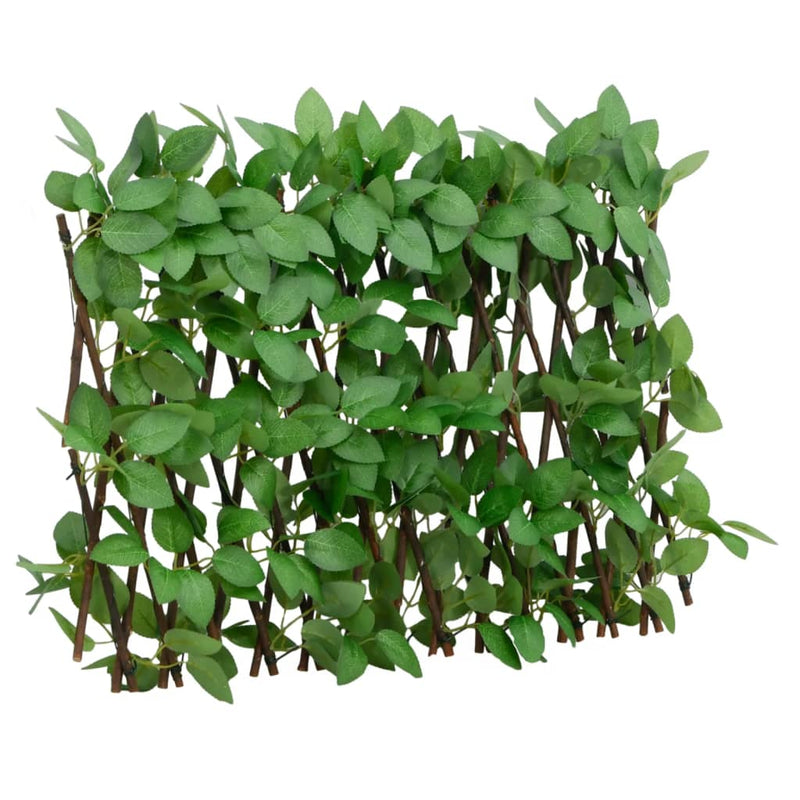 Afbeelding laden in galerijviewer, Vidaxl kunstplant klimop op latwerk uittrekbaar 180x30 cm groen
