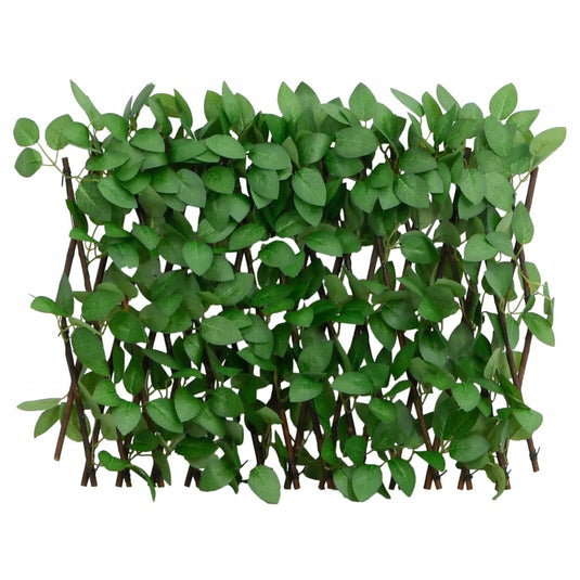 Vidaxl kunstplant klimop op latwerk uittrekbaar 180x30 cm groen