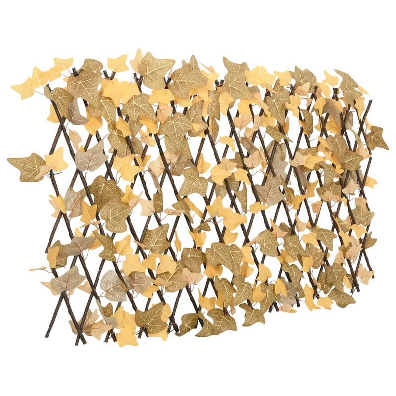 Load image into Gallery viewer, Vidaxl kunstplant esdoornblad op latwerk uittrekbaar 180x60 cm oranje
