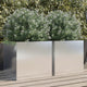 Vidaxl plantenbakken 2 st 42x40x39 cm roestvrij staal zilverkleurig