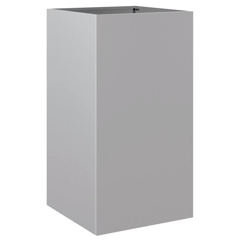 Load image into Gallery viewer, Vidaxl plantenbak 42x38x75 cm gegalvaniseerd staal zilverkleurig
