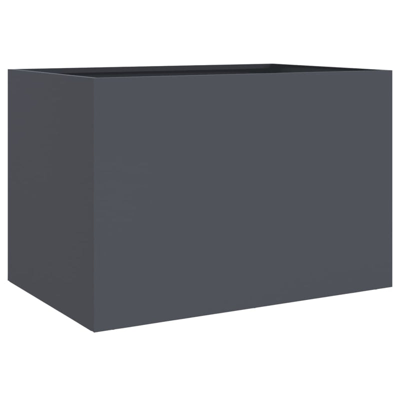 Load image into Gallery viewer, Vidaxl plantenbak 62x47x46 cm staal antracietkleurig
