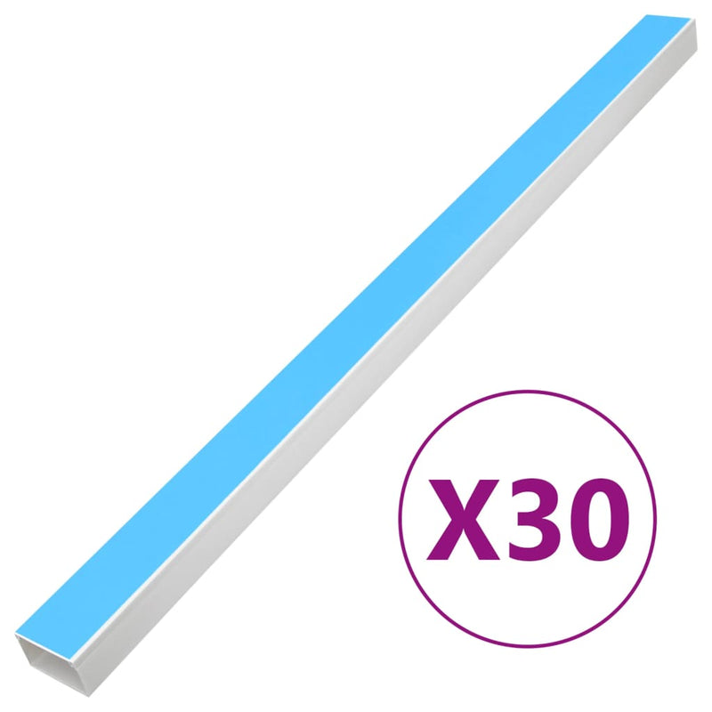Load image into Gallery viewer, VidaXL Kabelgoot zelfklevend 100x60 mm 30 m PVC

