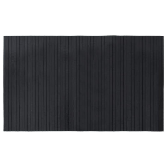 Vidaxl vloerkleed rechthoekig 60x100 cm bamboe zwart