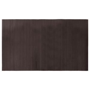 Vidaxl vloerkleed rechthoekig 60x100 cm bamboe donkerbruin