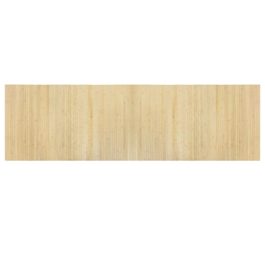 Vidaxl vloerkleed rechthoekig 60x200 cm bamboe lichtnaturel