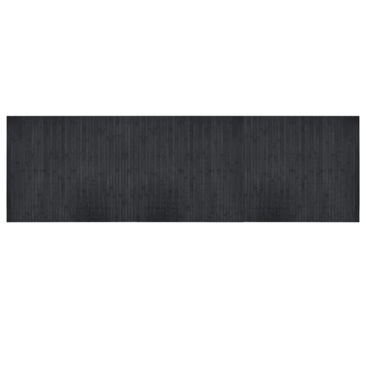 Vidaxl vloerkleed rechthoekig 60x200 cm bamboe grijs