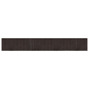 Vidaxl vloerkleed rechthoekig 60x400 cm bamboe donkerbruin