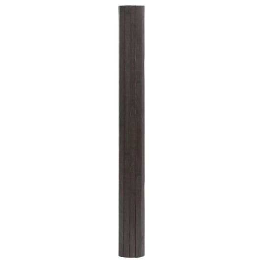 Vidaxl vloerkleed rechthoekig 60x400 cm bamboe donkerbruin