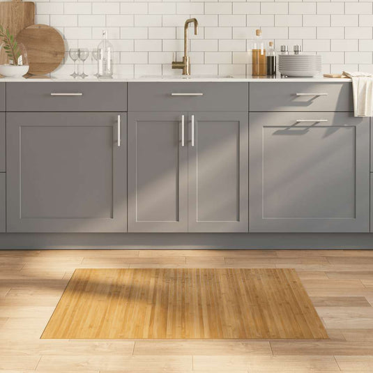 Vidaxl vloerkleed rechthoekig 70x100 cm bamboe naturel