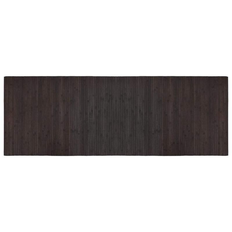 Load image into Gallery viewer, Vidaxl vloerkleed rechthoekig 70x200 cm bamboe donkerbruin
