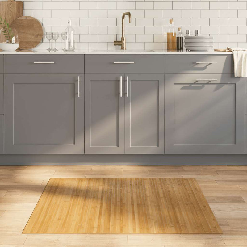 Load image into Gallery viewer, Vidaxl vloerkleed rechthoekig 80x100 cm bamboe naturel
