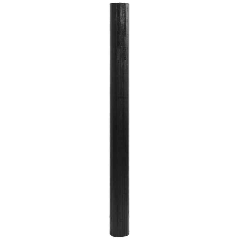 Afbeelding laden in galerijviewer, Vidaxl vloerkleed rechthoekig 80x200 cm bamboe zwart
