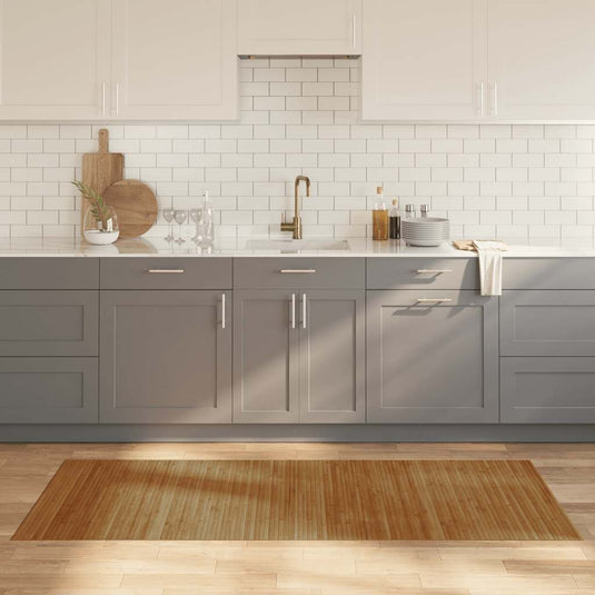 Vidaxl vloerkleed rechthoekig 80x200 cm bamboe bruin