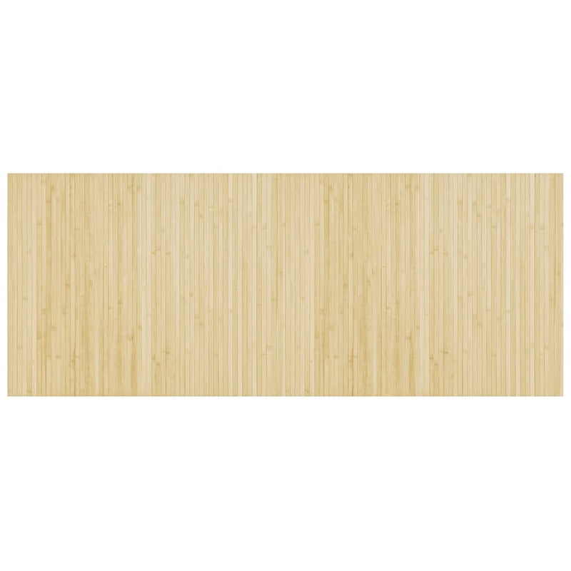 Load image into Gallery viewer, Vidaxl vloerkleed rechthoekig 80x200 cm bamboe lichtnaturel
