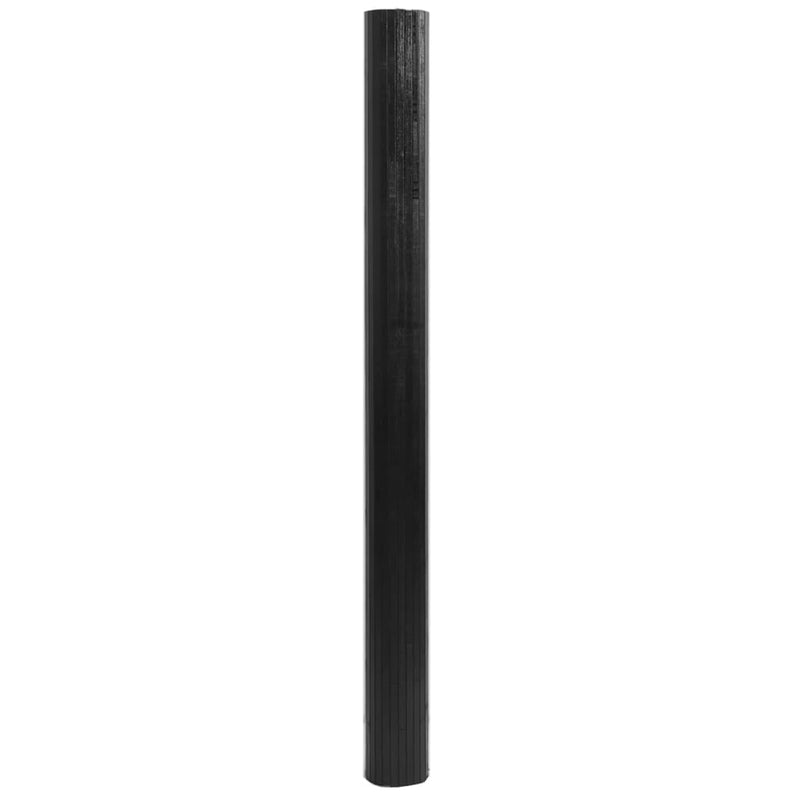 Load image into Gallery viewer, Vidaxl vloerkleed rechthoekig 80x300 cm bamboe zwart

