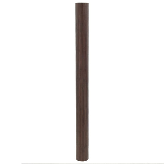 Vidaxl vloerkleed rechthoekig 80x300 cm bamboe donkerbruin