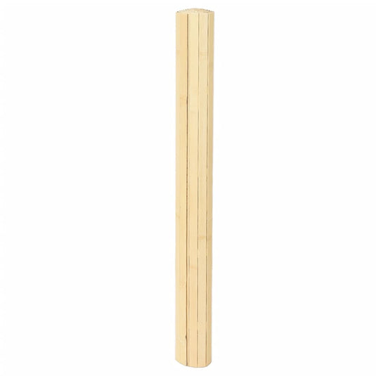 Vidaxl vloerkleed rechthoekig 80x400 cm bamboe lichtnaturel