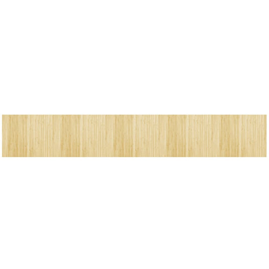 Vidaxl vloerkleed rechthoekig 80x500 cm bamboe lichtnaturel