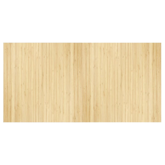 VidaXL Vloerkleed rechthoekig 100x200 cm bamboe lichtnaturel