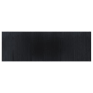 Vidaxl vloerkleed rechthoekig 100x300 cm bamboe zwart