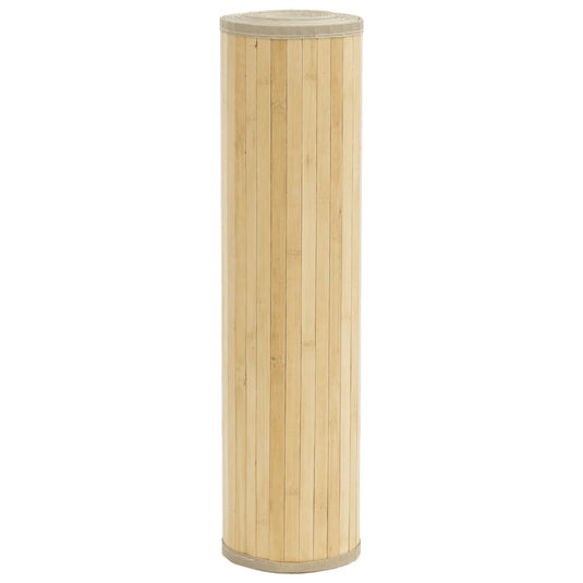 Vidaxl vloerkleed rechthoekig 60x200 cm bamboe lichtnaturel