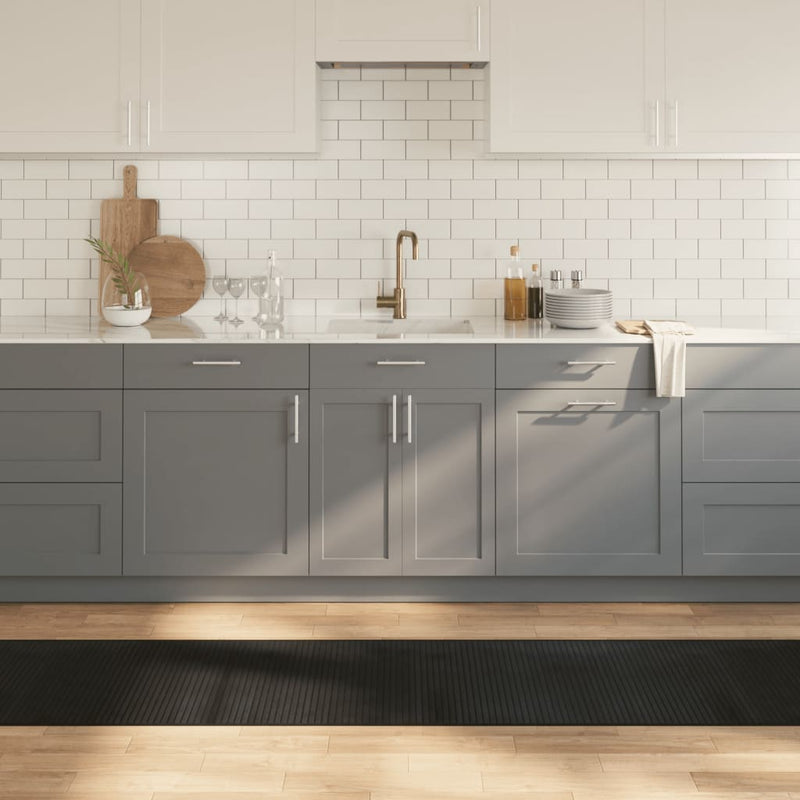 Load image into Gallery viewer, Vidaxl vloerkleed rechthoekig 60x500 cm bamboe zwart
