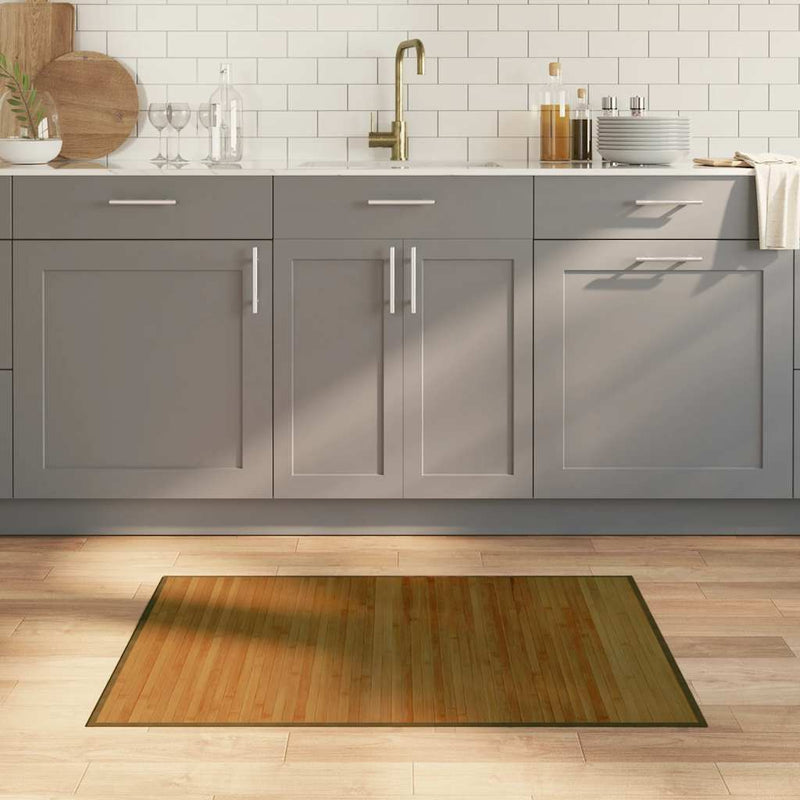 Load image into Gallery viewer, Vidaxl vloerkleed rechthoekig 70x100 cm bamboe bruin
