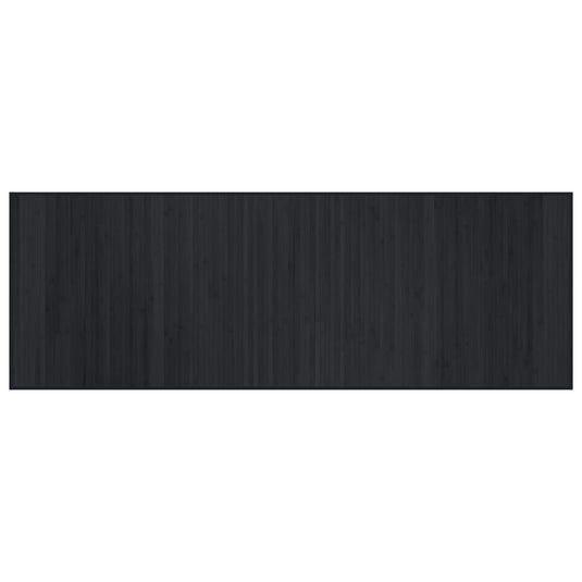 Vidaxl vloerkleed rechthoekig 70x200 cm bamboe zwart