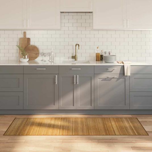 Vidaxl vloerkleed rechthoekig 70x200 cm bamboe naturel