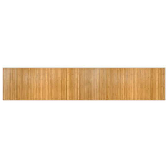 Vidaxl vloerkleed rechthoekig 80x400 cm bamboe naturel