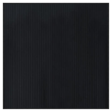 Vidaxl vloerkleed vierkant 100x100 cm bamboe zwart