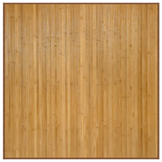 Vidaxl vloerkleed vierkant 100x100 cm bamboe naturel