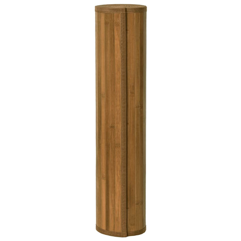 Load image into Gallery viewer, Vidaxl vloerkleed vierkant 100x100 cm bamboe bruin
