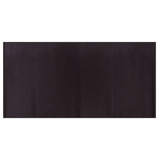 Vidaxl vloerkleed rechthoekig 100x200 cm bamboe donkerbruin