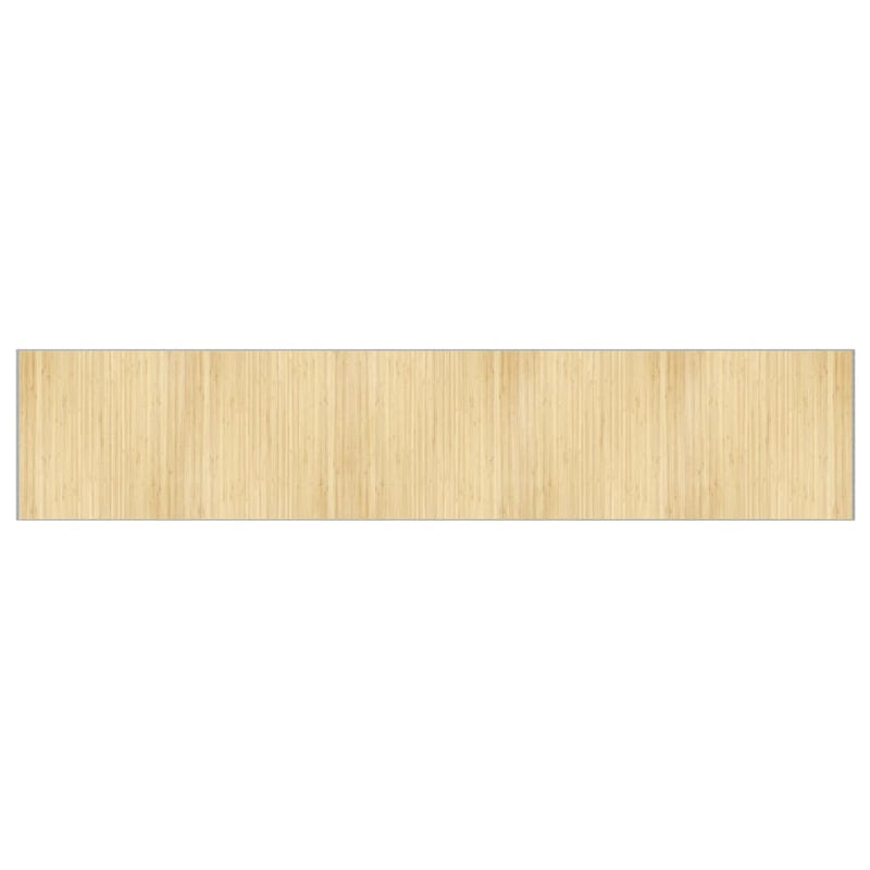 Load image into Gallery viewer, Vidaxl vloerkleed rechthoekig 100x1000 cm bamboe lichtnaturel
