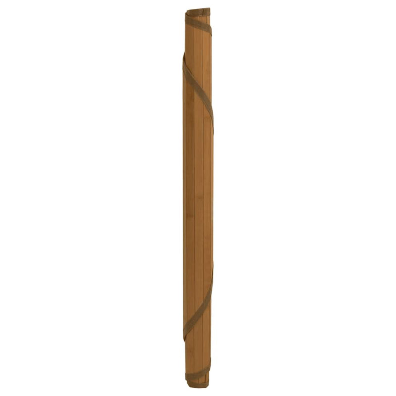 Afbeelding laden in galerijviewer, Vidaxl vloerkleed rond 60 cm bamboe bruin
