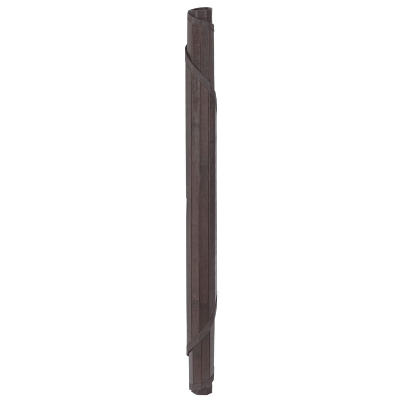 Load image into Gallery viewer, Vidaxl vloerkleed rond 60 cm bamboe donkerbruin
