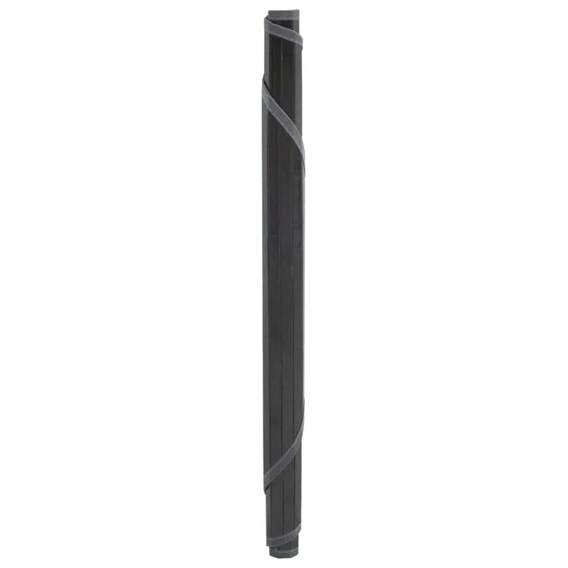 Load image into Gallery viewer, Vidaxl vloerkleed rond 80 cm bamboe grijs
