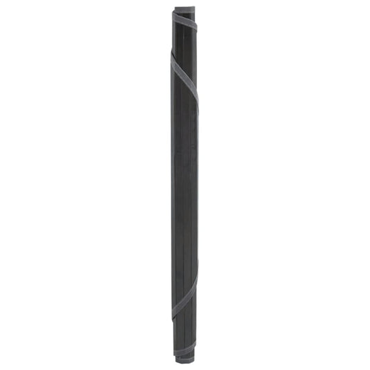 Vidaxl vloerkleed rond 80 cm bamboe grijs