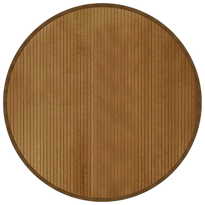Load image into Gallery viewer, Vidaxl vloerkleed rond 100 cm bamboe bruin
