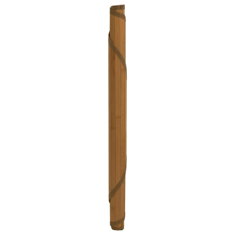 Load image into Gallery viewer, Vidaxl vloerkleed rond 100 cm bamboe bruin
