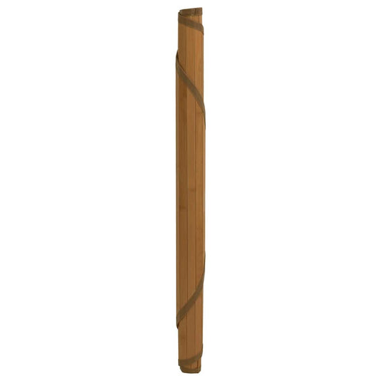 Vidaxl vloerkleed rond 100 cm bamboe bruin