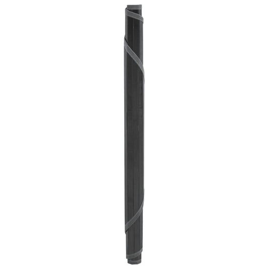 Vidaxl vloerkleed rond 100 cm bamboe grijs