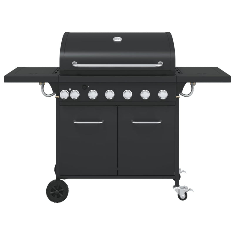 Load image into Gallery viewer, VidaXL Gasbarbecue met 7 branders gepoedercoat staal zwart
