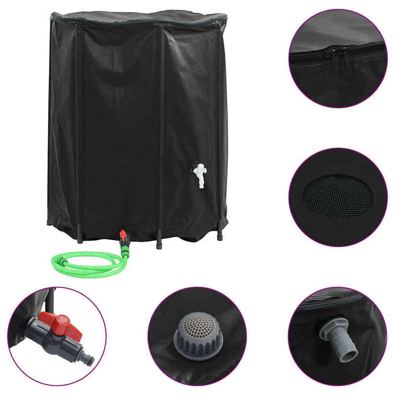 Load image into Gallery viewer, Vidaxl watertank met kraan opvouwbaar 1250 l pvc

