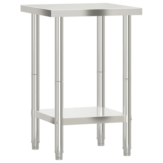 Vidaxl keukenwerktafel 55x55x85 cm roestvrij staal