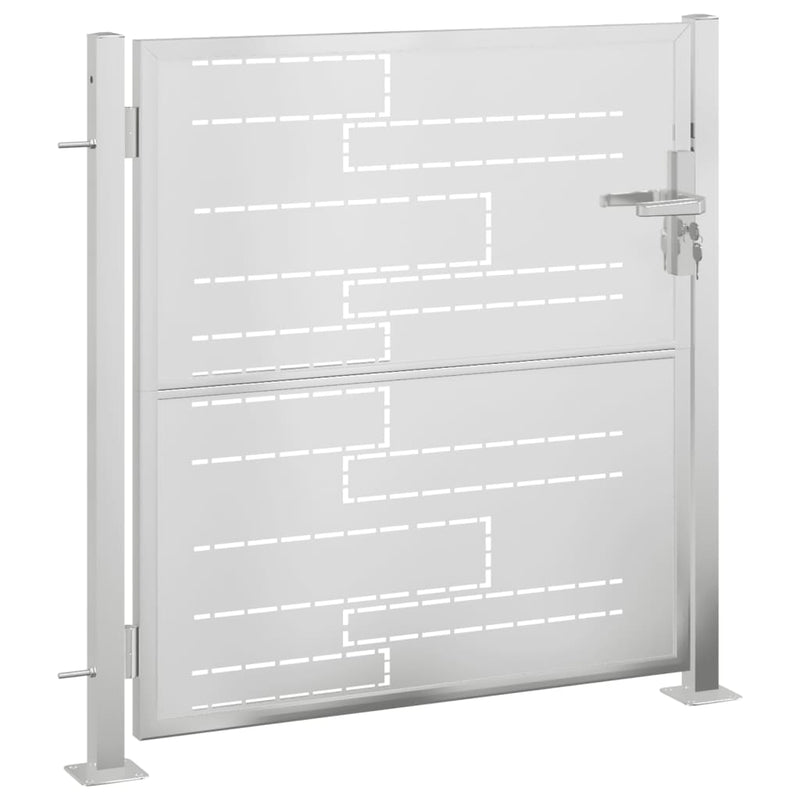 Load image into Gallery viewer, VidaXL Poort 100x100 cm roestvrij staal
