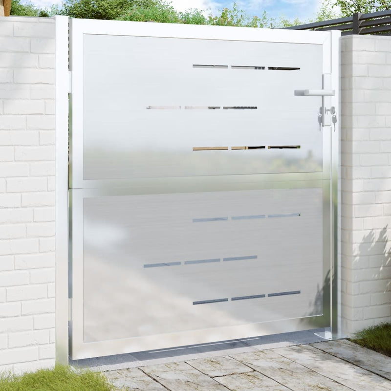 Load image into Gallery viewer, VidaXL Poort 100x100 cm roestvrij staal
